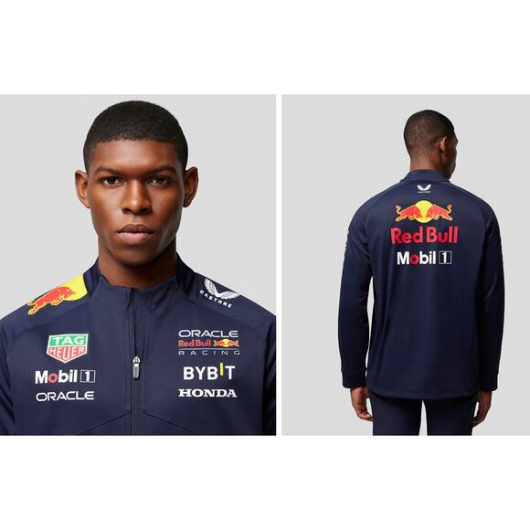 Castore Oracle Red Bull Racing F1 Team Soft Shell Jacket Mens Large New Blue - Picture 3 of 15